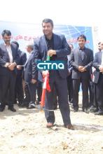 گزارش تصویری از مراسم کلنگ زنی برج های دوقلوی مخابرات 