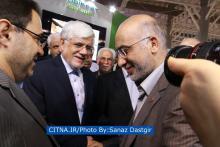 گزارش تصویری/ تشریح اقدامات اپراتوری رایتل در حضور دکتر عارف در شانزدهمین نمایشگاه تلکام 