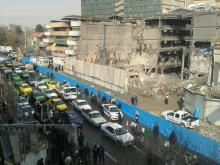 گزارش تصویری از خیابان جمهوری منهای ساختمان پلاسکو 