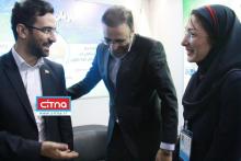 گزارش تصویری/ حضور آذری جهرمی در غرفه‌ی مجموعه رسانی سیتنا در نمایشگاه ایران تلکام 2018