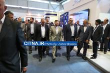 گزارش تصویری سیتنا/ بازدید دکتر واعظی از سالن شرکت مخابرات ایران در نمایشگاه تلکام