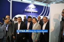 گزارش تصویری سیتنا/ بازدید دکتر واعظی از سالن شرکت مخابرات ایران در نمایشگاه تلکام