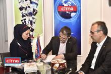 حضور مدیرعامل شرکت مخابرات ایران در غرفه‌ی "سیتنا" در نمایشگاه تلکام 2017