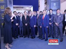 تصاویر حضور وزیر ارتباطات ایران در نمایشگاه باکوتل