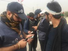 گزارش تصویری/ ارائه‌ی خدمات ارتباطی رایتل به زائران اربعین