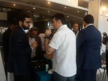 بازدید وزیر ارتباطات از غرفه‌ی دانشکده‌ی پست و مخابرات