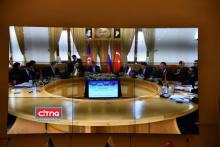 گزارش تصویری/ آغاز اجلاس چهارجانبه‌ی وزرای ارتباطات ایران، روسیه، ترکیه و جمهوری آذربایجان در تهران