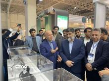 تصاویر بازدید تعدادی از مدیران ارشد کشور از پاویون محصولات فناورانه در نمایشگاه تلکام 