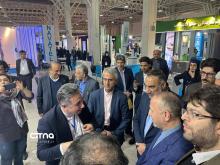 تصاویر بازدید تعدادی از مدیران ارشد کشور از پاویون محصولات فناورانه در نمایشگاه تلکام 