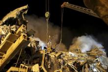 گزارش تصویری "سایت یاهو" از آوار برداری ساختمان "پلاسکو"