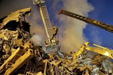 گزارش تصویری "سایت یاهو" از آوار برداری ساختمان "پلاسکو"