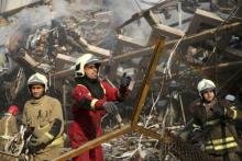 گزارش تصویری "سایت یاهو" از آوار برداری ساختمان "پلاسکو"