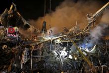 گزارش تصویری "سایت یاهو" از آوار برداری ساختمان "پلاسکو"